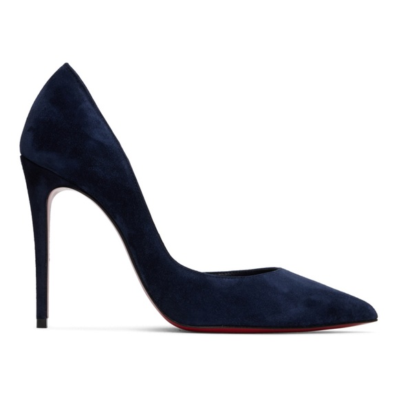 Christian Louboutin Navy Iriza Heels - Picture 3 of 16